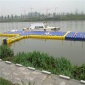 水面塑料漂浮桶 水上舞臺木屋 水上浮橋廠家施工